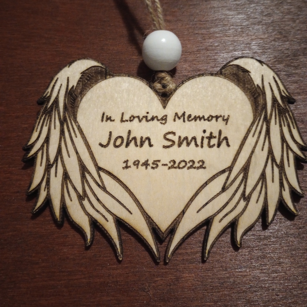 Personalized Memorial ornament Made To order